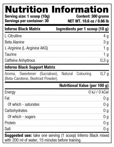 Inferno Black 30 serv.