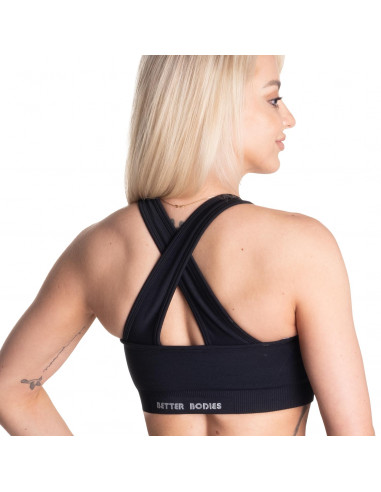Scrunch Sports Bra, Black