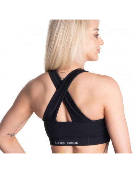 Scrunch Sports Bra, Black