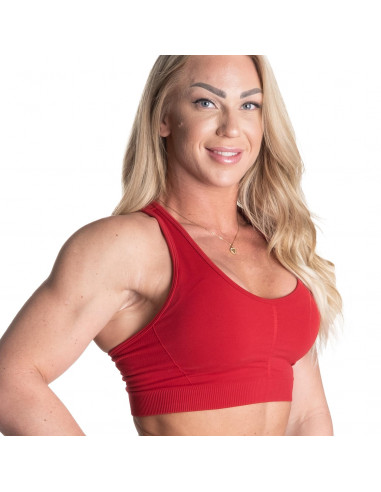 Scrunch Sports Bra, Chili Red