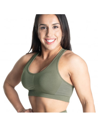 Better Bodies Scrunch Sports Bra, Washed Green Fitwarehouse.fi