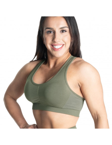 Better Bodies Scrunch Sports Bra, Washed Green Fitwarehouse.fi