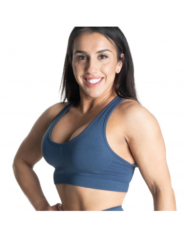 Scrunch Sports Bra, Sky Blue