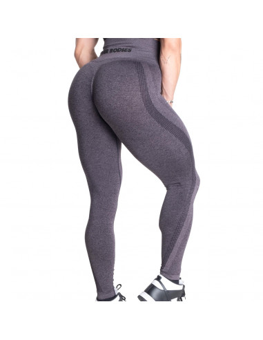 Curve Scrunch Leggings, Black Melange