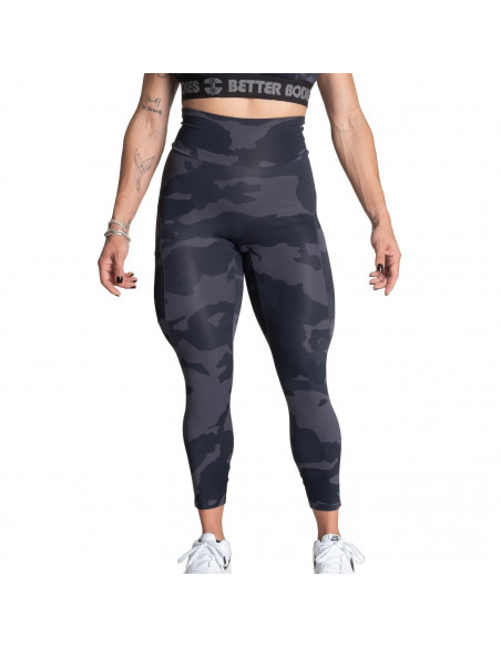 High Waist Leggings, Dark Camo