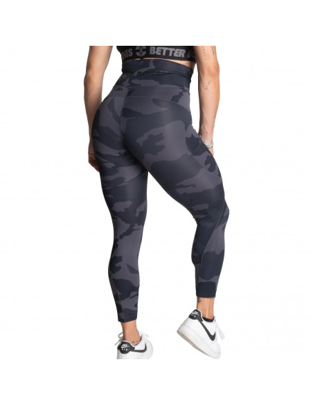 High Waist Leggings, Dark Camo