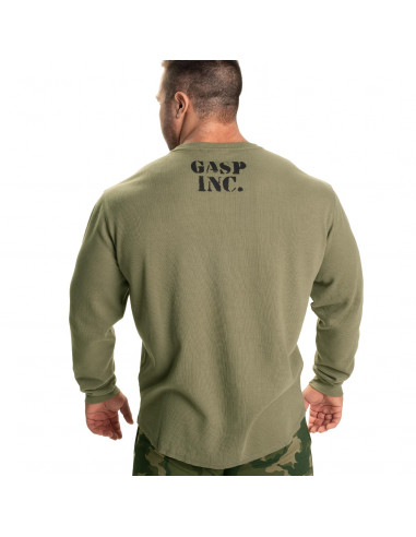 Thermal Gym Sweater, Washed Green