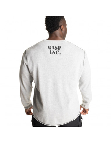 Thermal Gym Sweater, Grey Melange