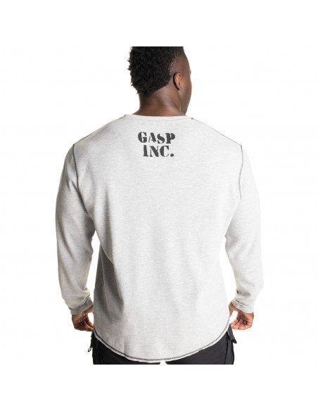 Thermal Gym Sweater, Grey Melange