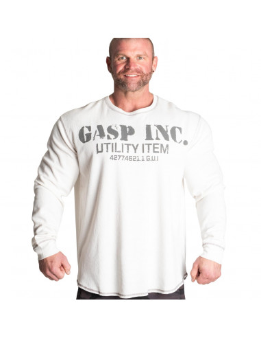 GASP Thermal Gym Sweater, Off White Fitwarehouse.fi