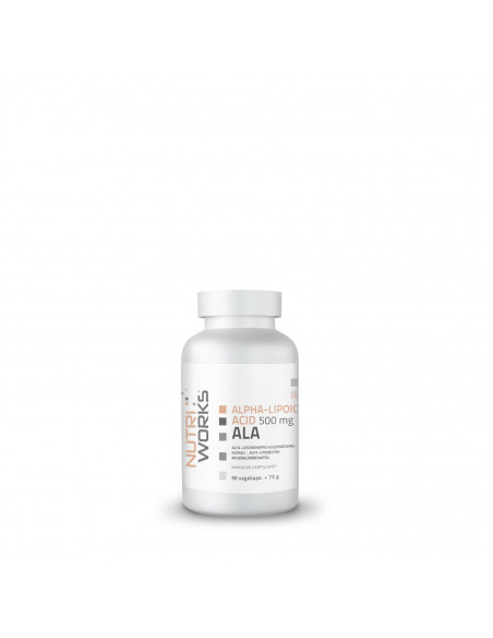 Nutri Works Alpha-Lipoic Acid, 500 mg, 90 vegcaps Fitwarehouse.fi