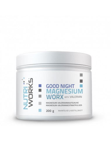 Nutri Works Good Night Magnesium Worz Fitwarehouse.fi