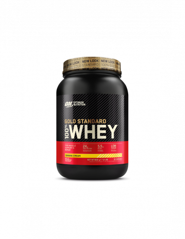 100% Gold Std Whey 900g, Banana Cream Parasta ennen pvm 12/2024