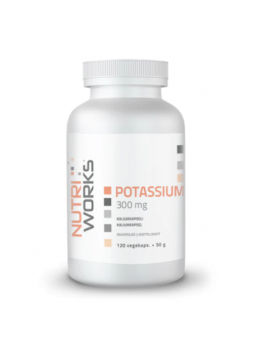 Potassium 300 mg, 120 vegcaps