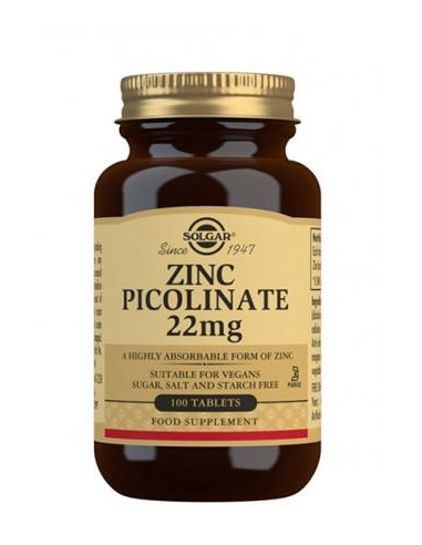 Zinc Picolinate, 22mg, 100 tabs