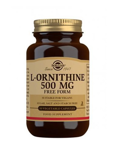 L-Ornithine, 500mg, 50 veg caps
